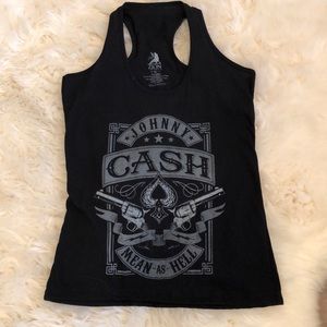 Johnny Cash razor back tank top